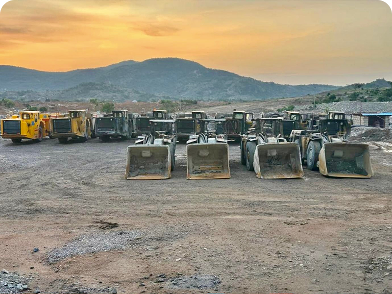 Cargadores y camiones para miner&iacute;a subterr&aacute;nea en el proyecto FAMBITION en Nigeria