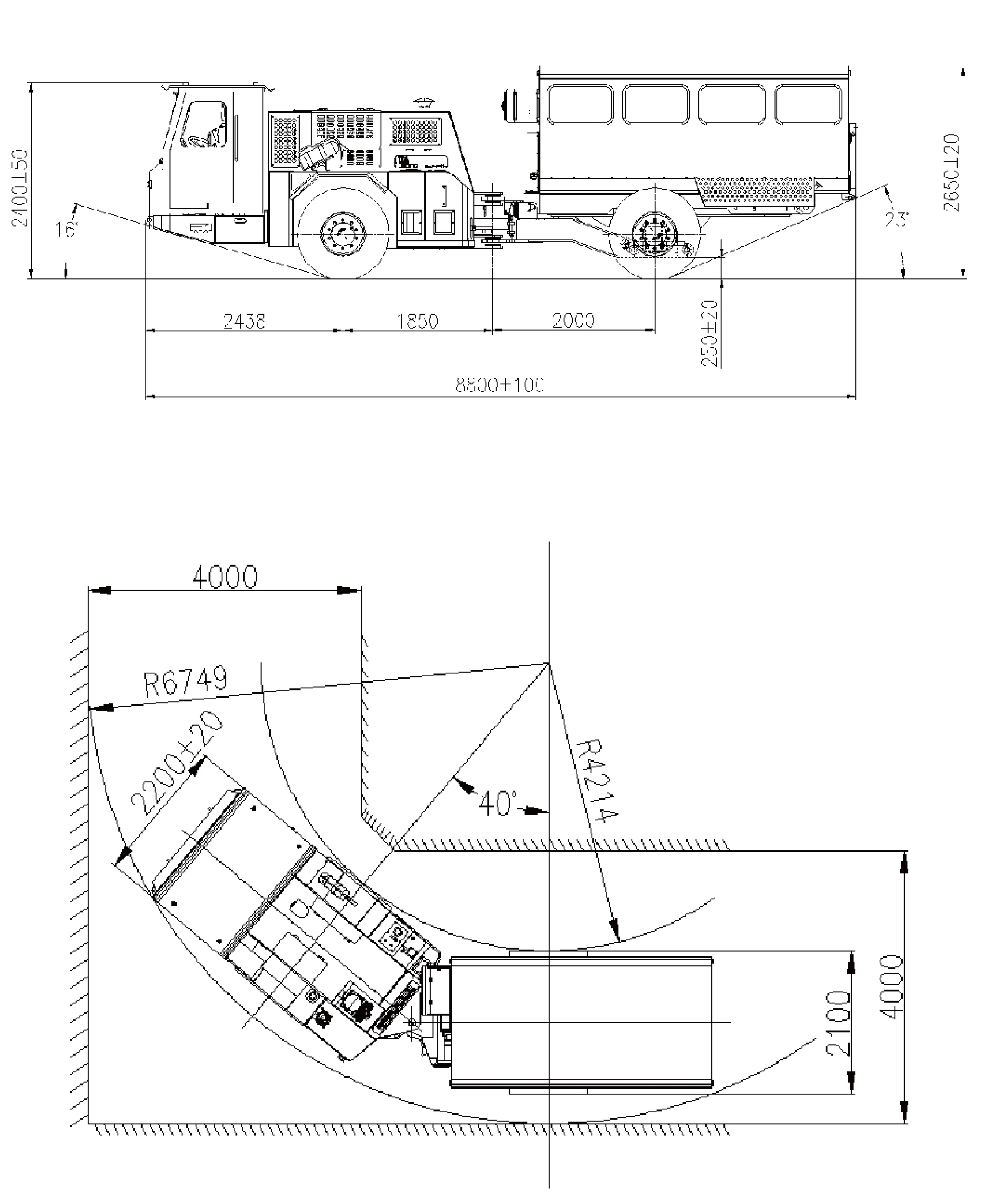 Dimensiones generales de FUP18